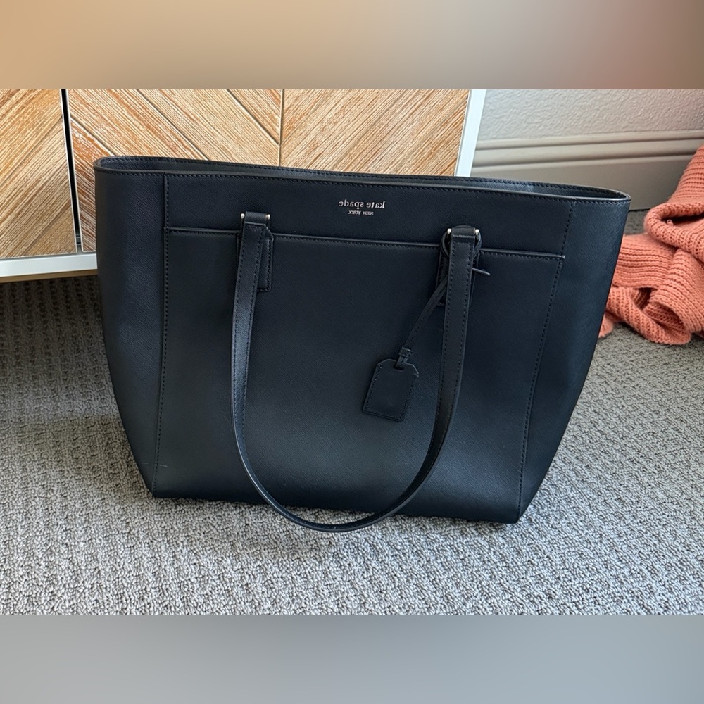 Kate Spade Black Leather Briefcase